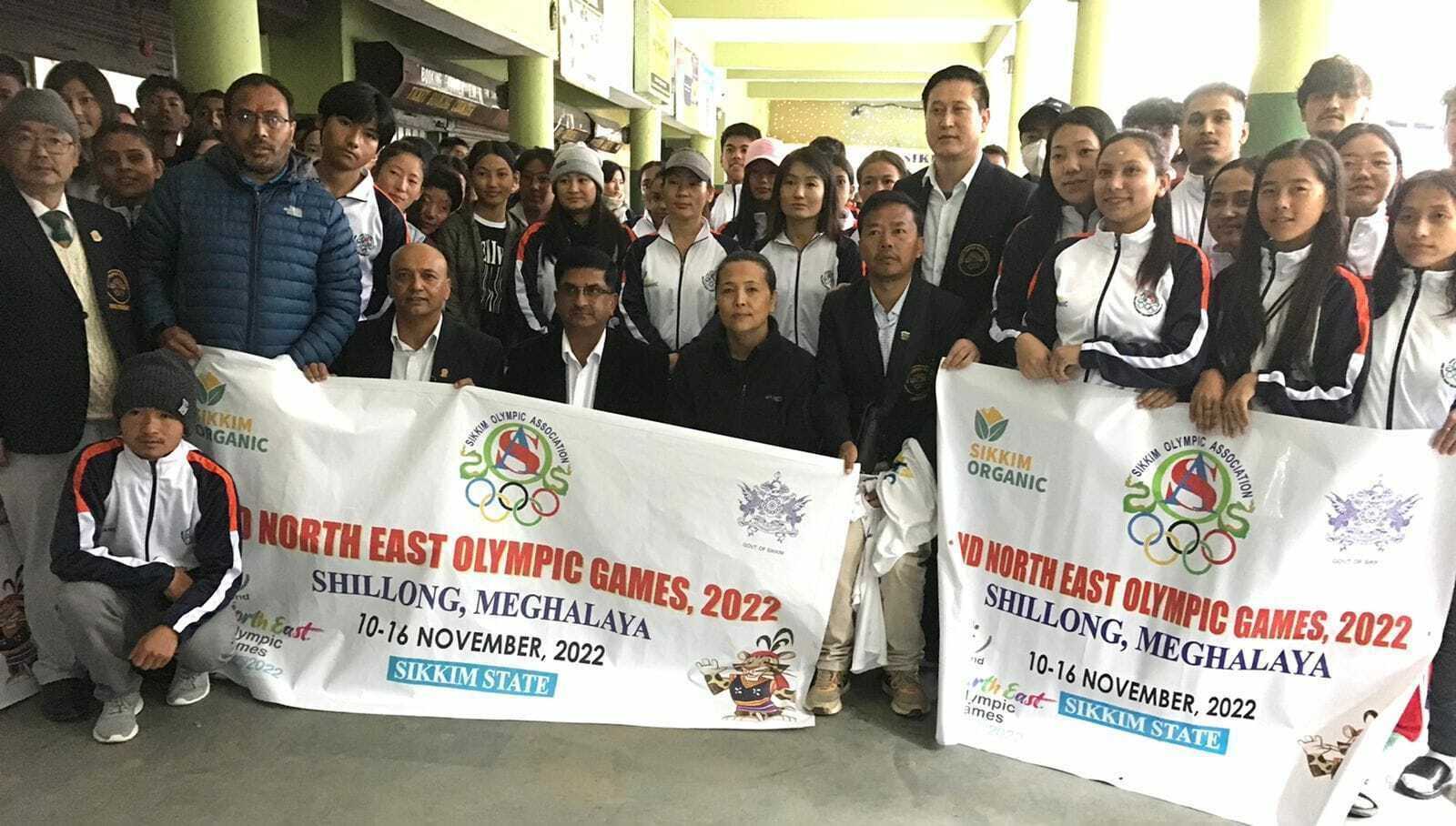 Sikkim Olympic Association see off the Sikkim Contingent participating